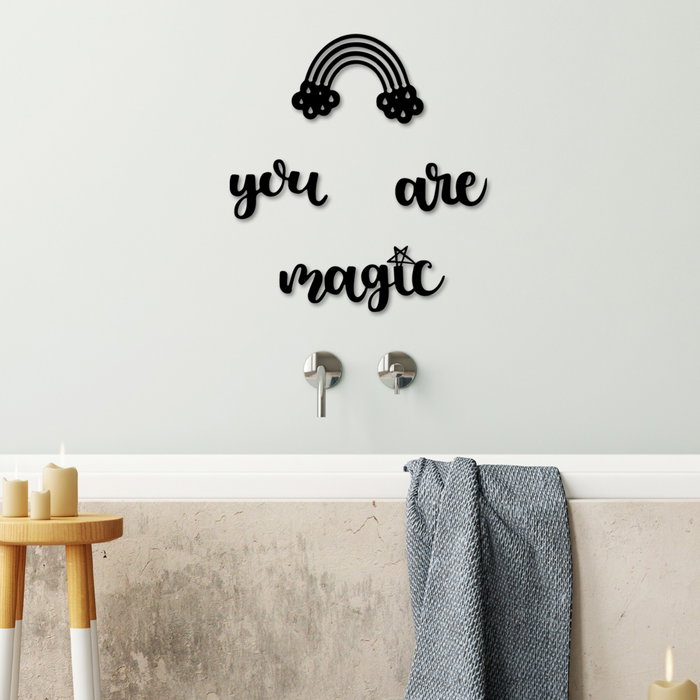 Wallity You're Magic Escultura de Pared de Metal Negra Wallity You're Magic Escultura de Pared de Metal Negra